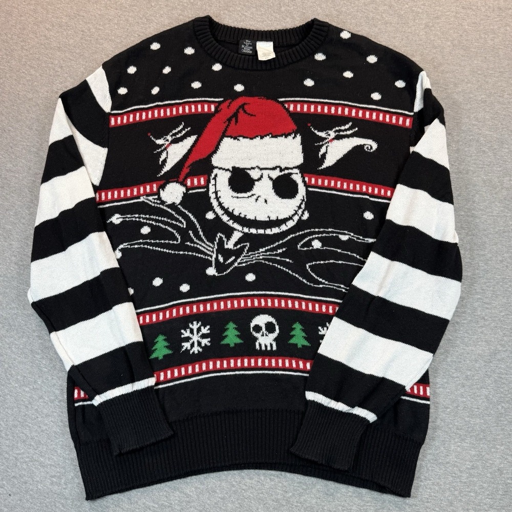 Disney Nightmare Before Christmas Ugly Holiday Sweater Jack Skellington 2XL
